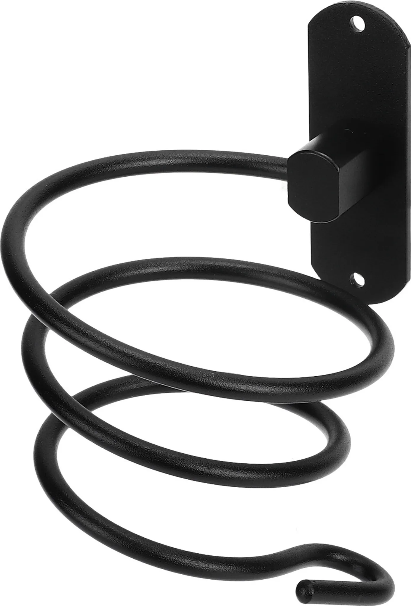 Cocosity Haartrocknerhalter – Schwarz • Aluminium • Wandmontage