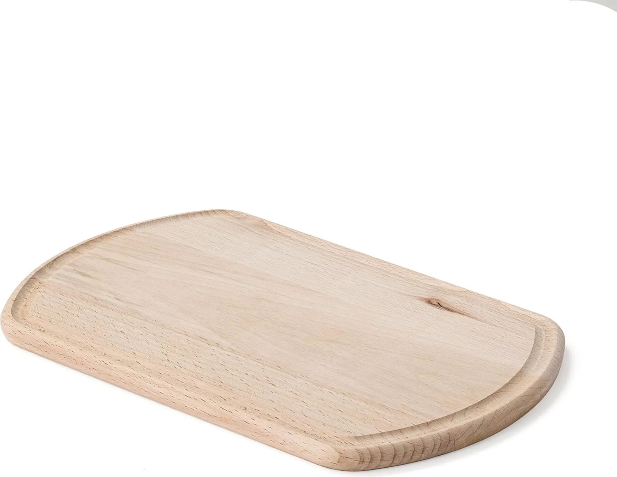 Metrie – Küchenbrett „Minna-2125-Raw“ Buche, oval mit Saftrille 250×165 mm