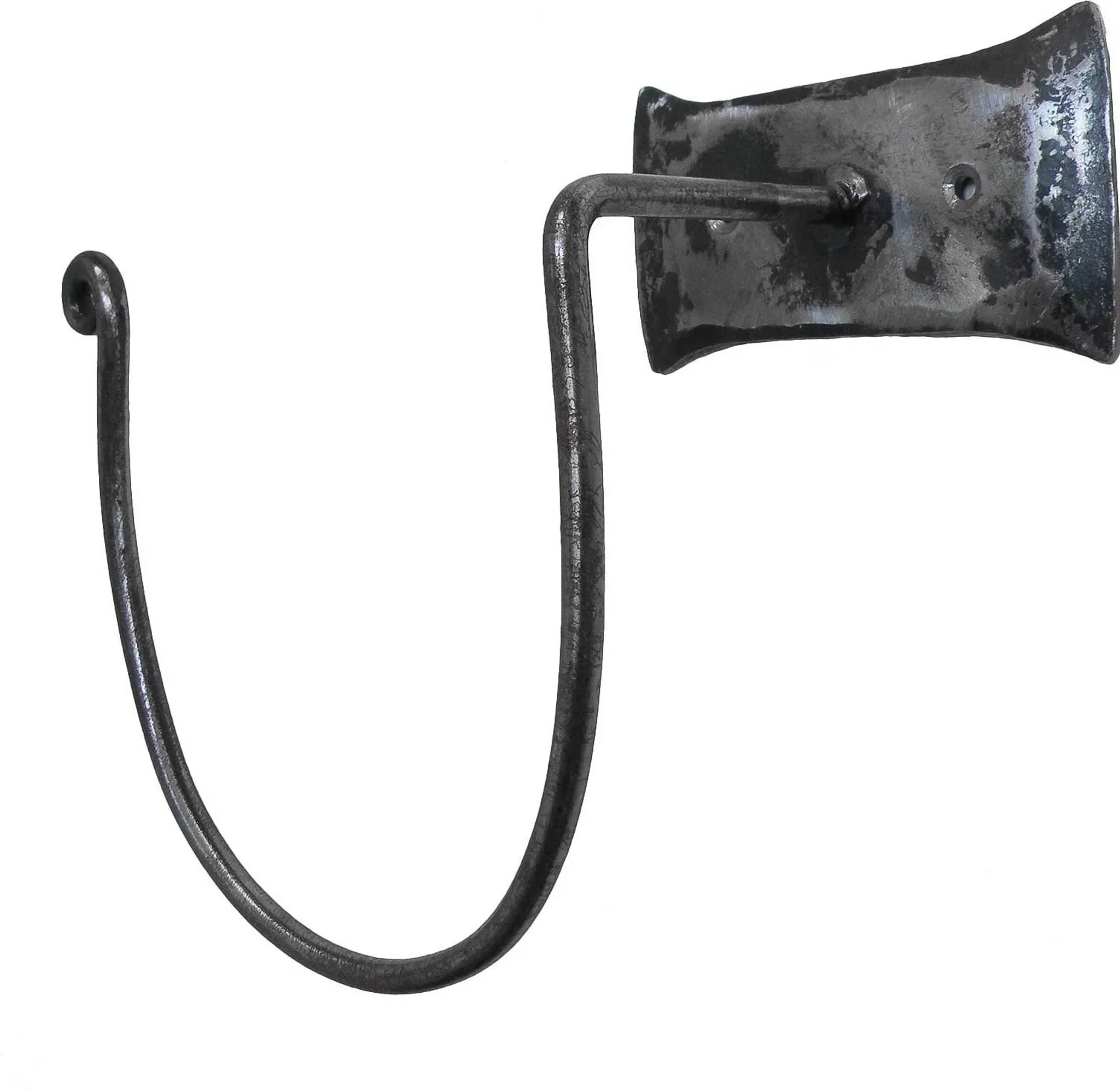 maDDma – Handtuchhalter aus Schmiedeeisen, Schwarz