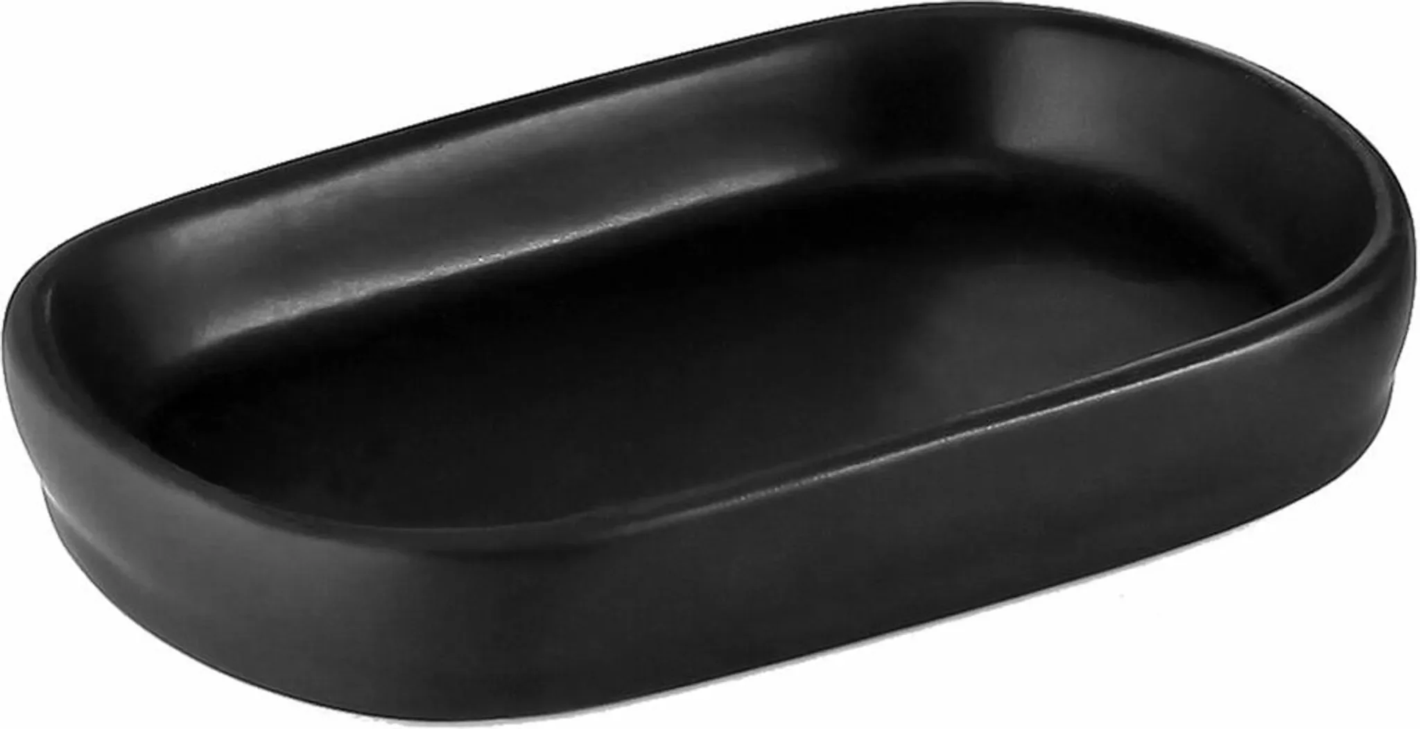 Aqualine – Seifenschale „Nero“, stehend, Schwarz