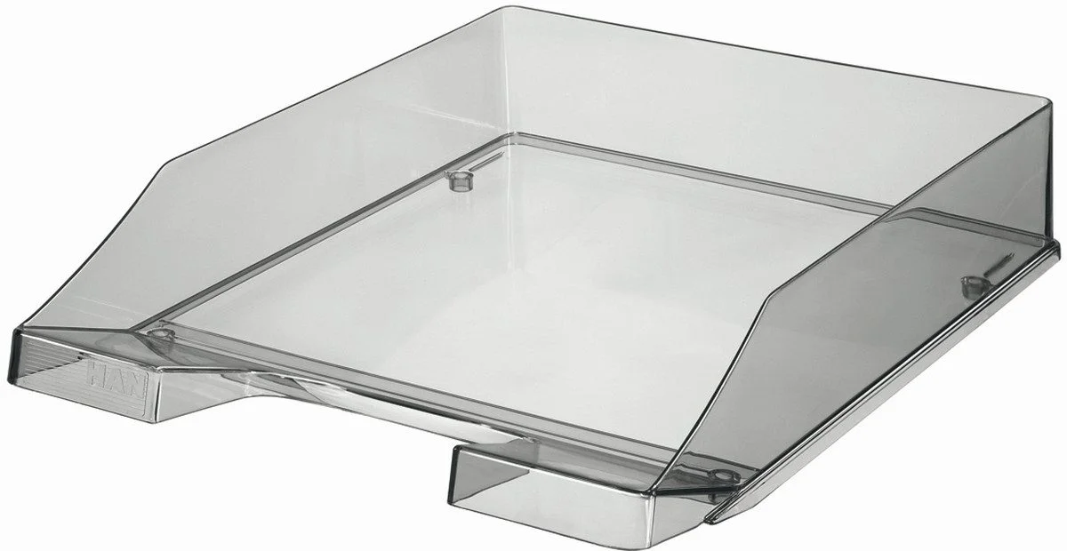 HAN Briefablage KLASSIK – A4/C4, Polystyrol, transparent-grau
