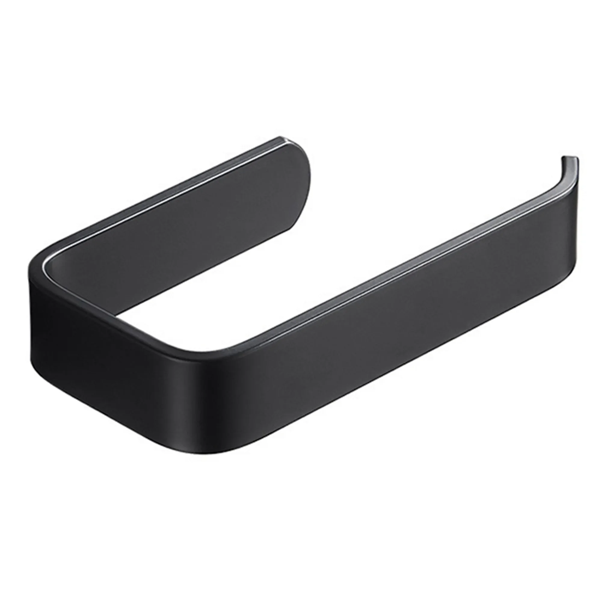 Mmgoqqt – Selbstklebender Rollenhalter Schwarz, 17 cm