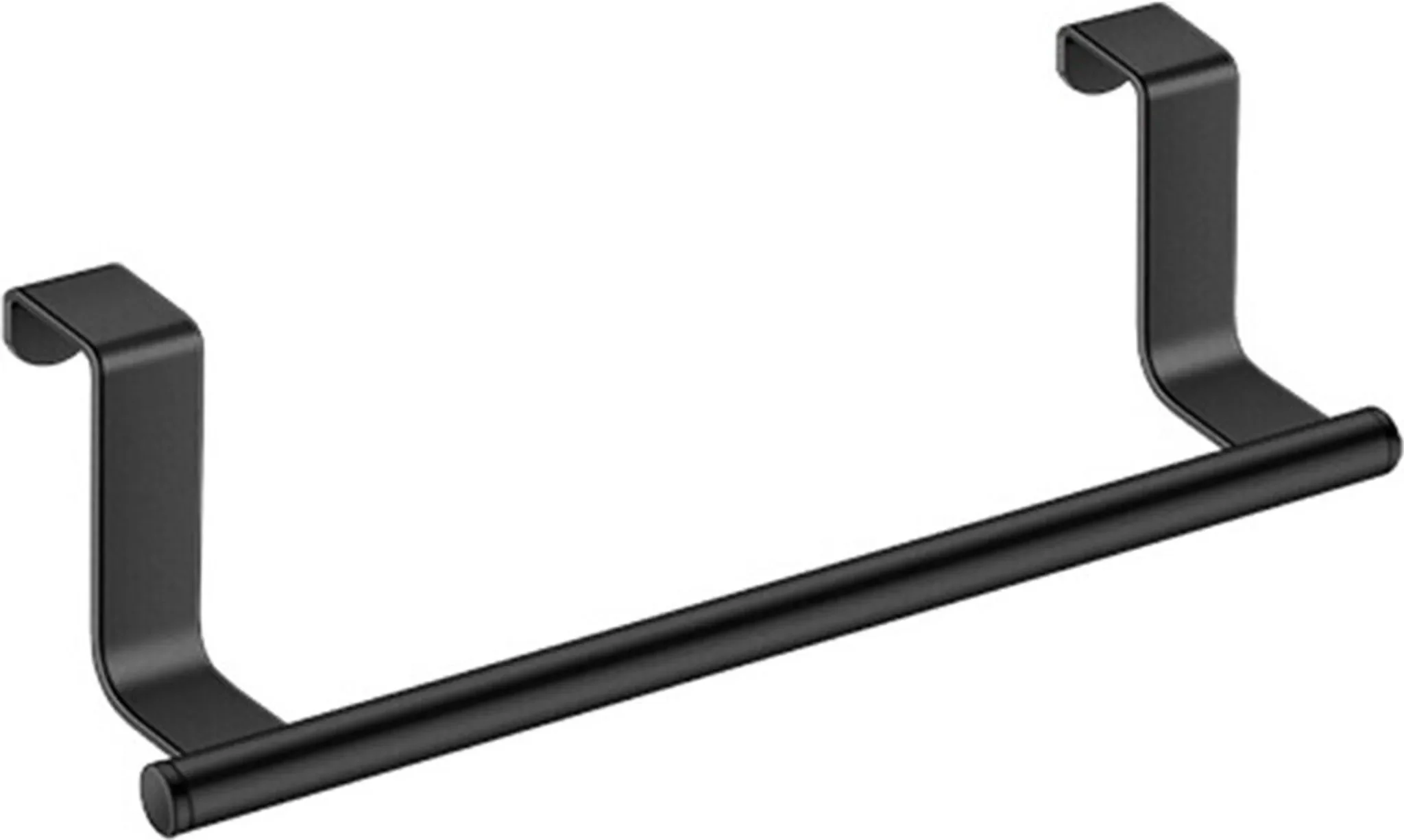 MODFU – Handtuchhalter für Schranktüren, Edelstahl, Schwarz