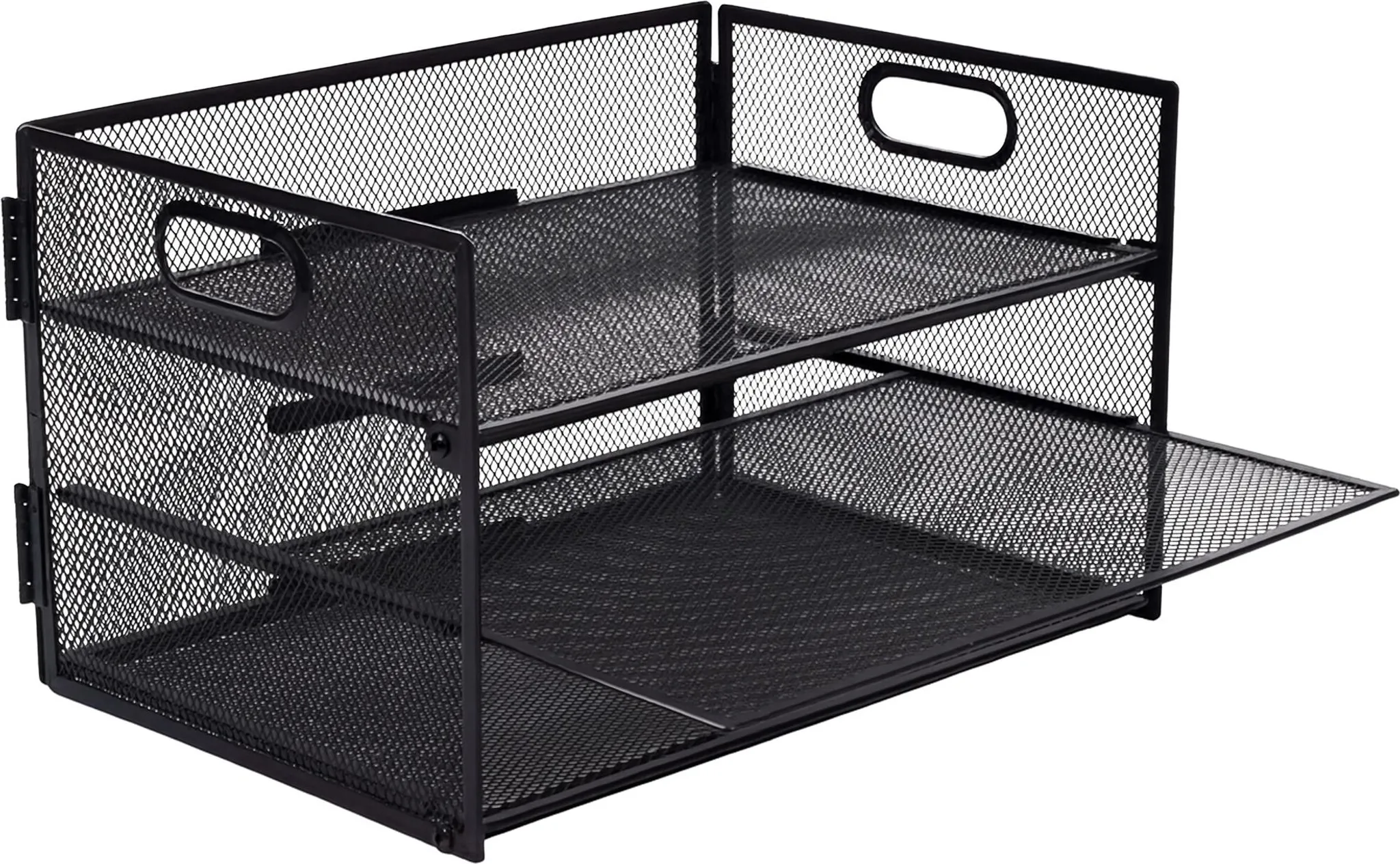 Relaxdays Dokumentenablage – 3-fach Metall