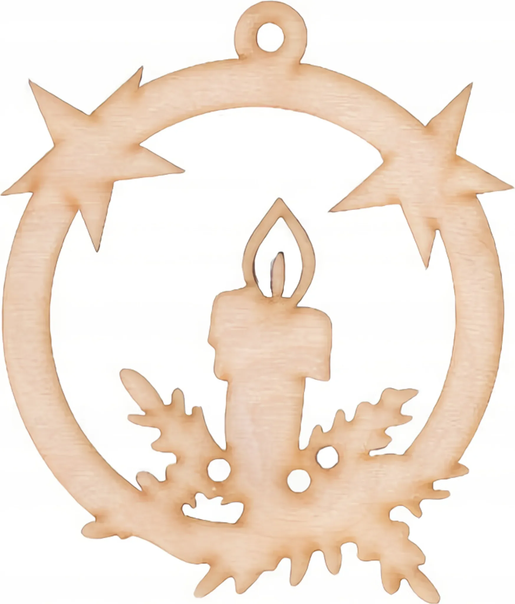 Loveart – Holzkugel-Anhänger, 10 cm