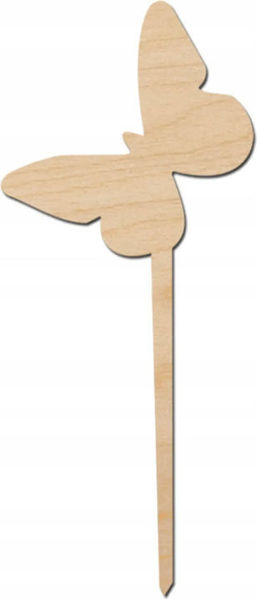 Loveart – Holz-Deko „Schmetterling“ auf Stab, 14 cm