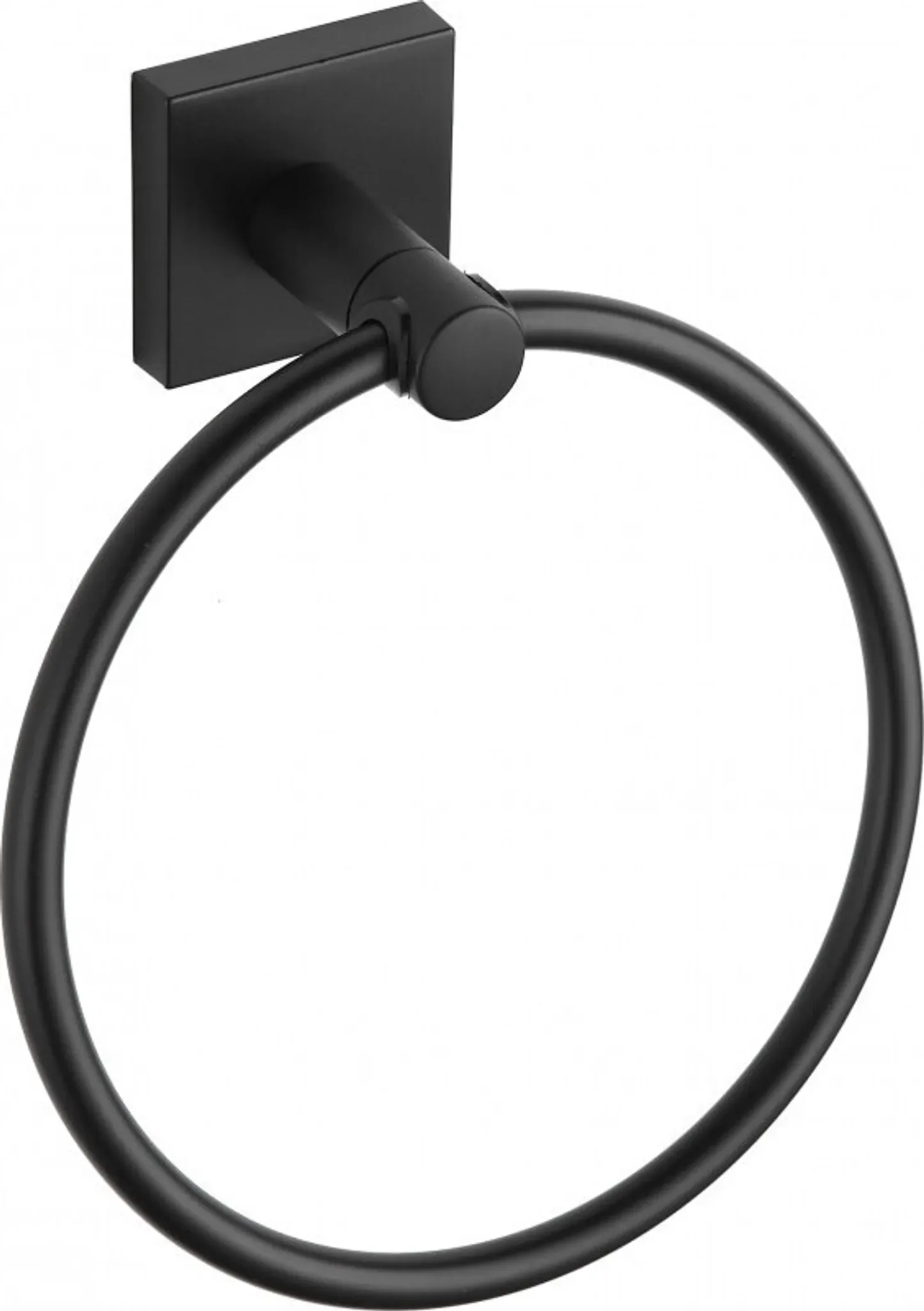 Mexen Rufo Handtuchhalter – Schwarz • Metall • Ringform