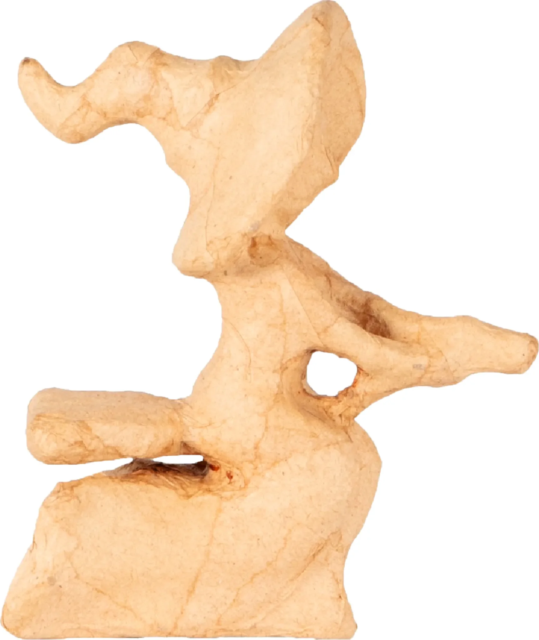 ExaClair – Hexe auf Besen aus Pappmaché