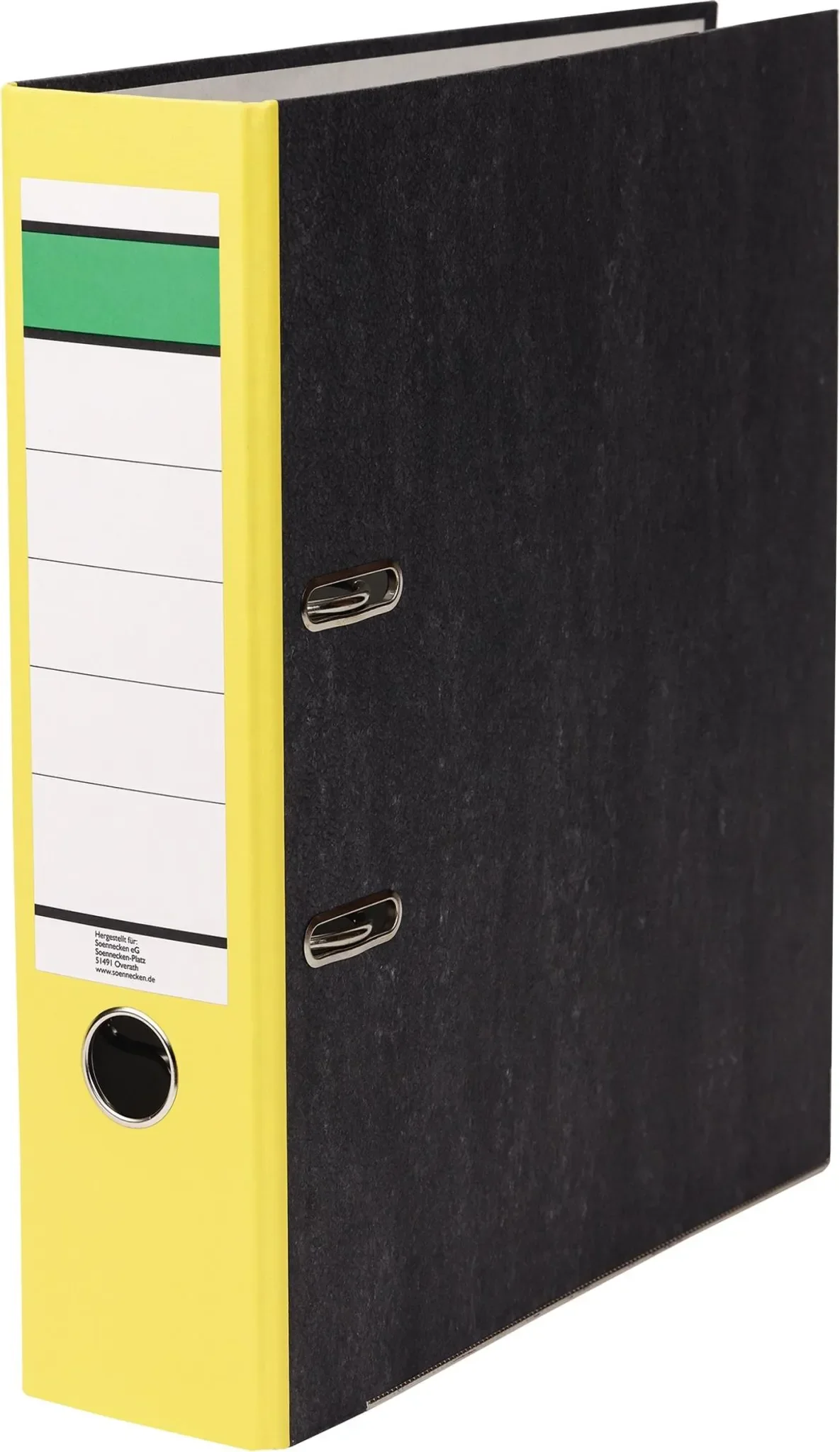 BBrdner DIN A4 – 80 mm, Recycling-Pappe, gelb